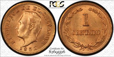 1952 1C MS64+ RD
