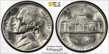 1943-D/D 5C RPM FS-501 MS65FS