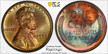 1958-D 1C MS65RB