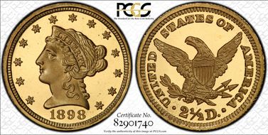 1898 $2.50 PR68+ DCAM