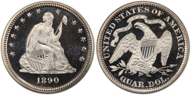 1890 25C PR68DCAM
