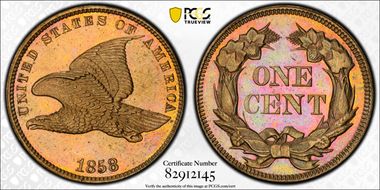 1858 1C Snow-PR1, High Leaves PR64