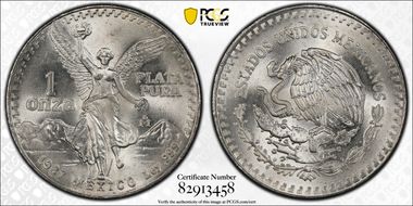 1987-Mo Onza Libertad Ag - DDO MS66
