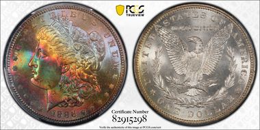 1886 $1 MS67+