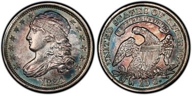 1834 10C JR-1 Large 4 AU55