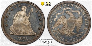 1871 25C MS64