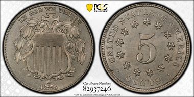 1876 5C DDO FS-102 MS62