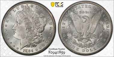 1884-CC $1 MS65+
