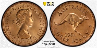 1961 Y. (p) 1/2D PR64RD