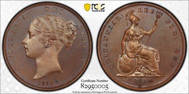 1839 1D S-3948 Bronzed PR65