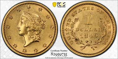 1849 G$1 No L MS61