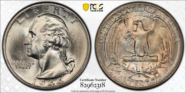 1944-S 25C DDO, FS-101 MS66