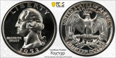 1953 25C DDO FS-101 PR67