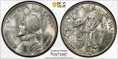 1947 Balboa KM-13  Ag MS66
