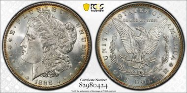 1888 $1 MS64