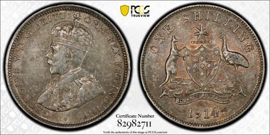 1914 Shil AU50