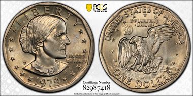 1979-P SBA$1 Wide Rim MS66