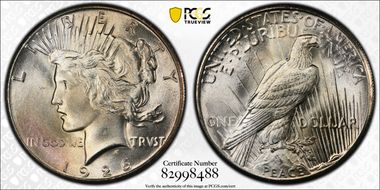 1926 $1 VAM 2 Doubled Reverse MS66