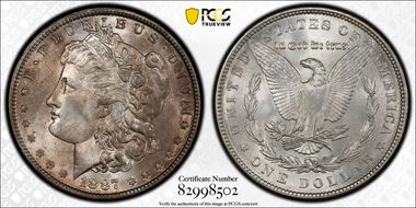 1887 $1 MS64