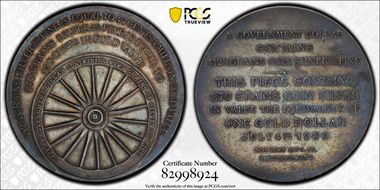 1900 Bryan$ HK-782 Silver Gorham Mfg. Co. MS62