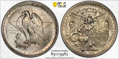 1938 50C Texas MS67+