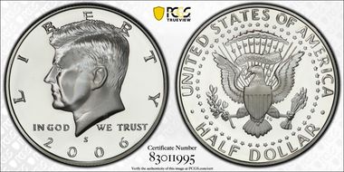 2006-S 50C Silver PR70DCAM