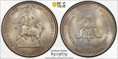 1938 50C New Rochelle MS67