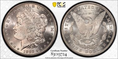 1892-CC $1 MS63