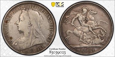 1894 Crown S-3937 LVII Edge VF20