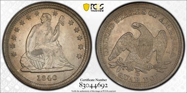 1840-O 25C Drapery MS63