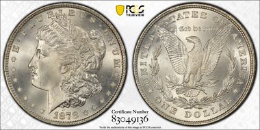 1878 8TF $1 VAM 14.1, Alligator Eye MS66