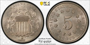 1873 5C Closed 3 MS65+