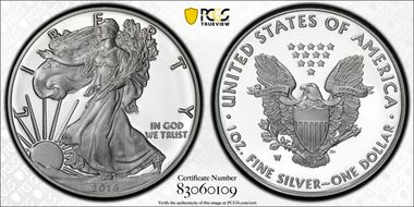 2016-W $1 Silver Eagle Silver Eagle - 30th Anniversary Lettered Edge FS PR70DCAM