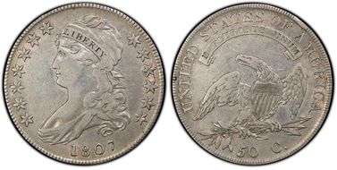 1807 50C Large Stars 50/20 VF30