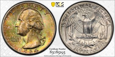 1964-D 25C MS66+