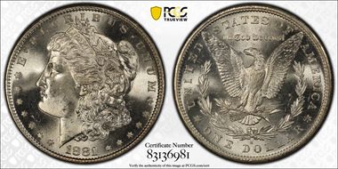 1881-S $1 MS66+