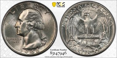 1946-D/D 25C RPM FS-501 MS64