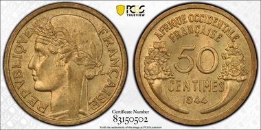 1944 50C Lec-1 MS63