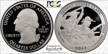 2017-S 25C George Rogers Clark NP PR70DCAM