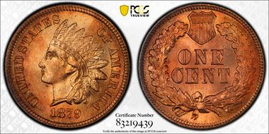 1879 1C MS66RD