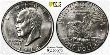 1972-D $1 MS66