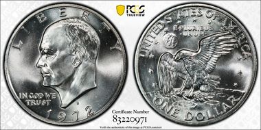 1972-S $1 Silver MS67