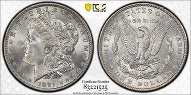 1891 $1 MS64