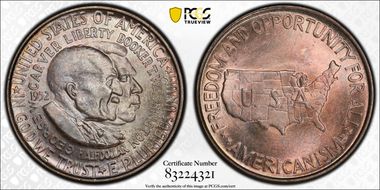 1952 50C Washington-Carver MS66+