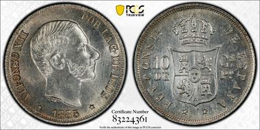 1885 10C MS66