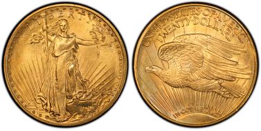 1908-D $20 Motto MS66