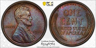 1909 1C Lincoln MS65BN