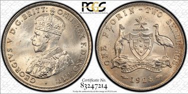 1928(m) Florin MS64