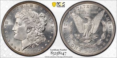 1887 $1 MS64