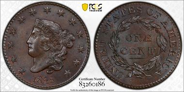 1828 1C N-9 MS65BN